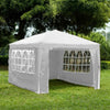 3x4m Sides Gazebo Marquee Tent Garden Party Waterproof Canopy Shelter Windbar