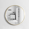Round Mirrors of Glass Metal Framed Wall Mirror use for Vanity Bathroom Bedroom