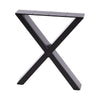 2PCS INDUSTRIAL STEEL TABLE LEGS CABINET CHAIR DESK X-SHAPED LEGS SET BLACK UNIT