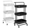 Storage Trolley On Wheels 3 Tier Kitchen Bathroom Storage Trolley Cart