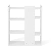 White Bookcase Shelving Display Shelves Storage Unit Organizer Wood Shelf