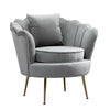 Oyster Velvet Accent Armchair Sofa Chair Footstool Available Lounge Living Room