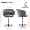 1 Pcs Salon Barber Chair Faux Leather / Velvet Seat Gas Lift Adjustable Stool