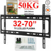 TV WALL BRACKET MOUNT SLIM FIXED FOR 32 40 45 50 55 60 65 70 INCH LED LCD PLASMA