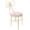 Vanity Stool Chair Gold Glam Dressing Room Make-up Padded Stool Bedroom Bathroom