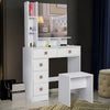 Dressing Table With Mirror Modern Makeup Desk Bedroom Vanity Table Set + Stool