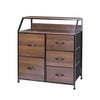 1/2/3/4/5 Drawers Fabric Chest of Drawers Cabinet Storage Unit Bedside Table UK