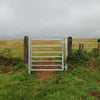 3-12FT Galvanised Metal Garden Gates Farm Dog Lamb Outdoor 7Bar Gate Single Door