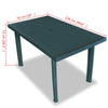 3 Sizes Outdoor Garden Table Plastic Anthracite Weather Resistant Furniture