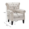 Upholstered Winged Armchair High Back Chair Sherlock Sofa Fabric Fireside Rivet
