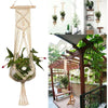 2X Wall Hanging Macrame Jute Hangers Flower Plant Pot Planter Basket Holder UK