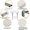32inch Round Folding Table Dining Catering Banquet In/Outdoor Garden Party BBQ