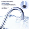 Kitchen Tap Monobloc Round Sink Mixer Twin Lever Handle Chrome Modern Taps