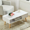 White Modern Corner TV Stand 1 Drawer Cabinet Unit Coffee Table Home Furniture
