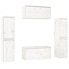 TV Cabinets 6 pcs White Solid Wood Pine C4C4