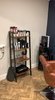 Industrial Shelving Unit Vintage Metal Bookcase Ladder Shelf Storage Rack Office