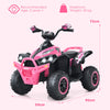 Kids Electric Ride on ATV Children 12V Battery Powered Quad Bike with LED Lights