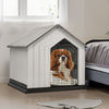 Weatherproof Plastic Pet House Dog Kennel Indoor Outdoor Animal Shelter +Door XL