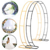 Metal Wedding Arch Frame Party Backdrop Circle Moongate Floral Base Garland Rack