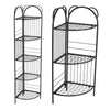 3/5-Tier Metal Corner Shelf Storage Rack Organiser Ladder Display Bookshelf Home