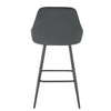 1/2/4x Bar Stool Velvet Padded High Counter Chair Backrest Barstool Pub Kitchen