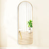 120cm Tall Full Length Arched Wall Mirror Metal Frame Cloakroom Dressing Mirrors