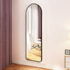 Wall Mounted Full Length Mirror Dressing Home Oval Bedroom Mirror Metal Frame UK