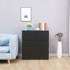 Modern Bedside Table Cabinet w/3 Drawers Nightstand Bedroom Furniture Storage