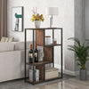 Industrial Bookcase 3-Tier Storage Rack Living Room Home Office Steel Frame