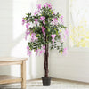 Large Artificial Wisteria Flower Tree in Pot Fake Plant Garden Home Office Decor
