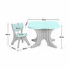 3pcs Kids Table & Chairs Set Children Writing Drawing Table Playroom Furniture