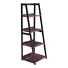 Industrial 4 Tier Bookcase Rustic Wood Shelving Unit Open Storage Display Shelf