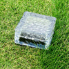 4 LED Solar Underground Lamp Garden Embedded Buried Ice Cube Light Path Lawn