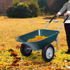 Heavy Duty Plastic Two Wheeled Garden Yard Wheelbarrow Pneumatic Tyre 150KG