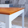 Solid Wooden Classic Dining Table and 4 Chairs Set Honey Kitchen Home Furniture