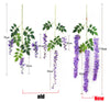 SYST Wedding Wisteria Fake Flowers Artificial Flower Vine Hanging Garland Decor