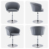 1 Pcs Salon Barber Chair Faux Leather / Velvet Seat Gas Lift Adjustable Stool
