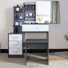 Dressing Table With Drawers Mirror Stool Set Makeup Desk Vanity Table Bedroom