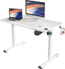 Electric Standing Desk Height Adjustable w/Cup Holder Headphone Hook Cable Clip