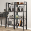 4-Tier Industrial Bookshelf Free Standing Display Shelf Storage Rack for Bedroom