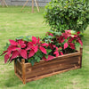 Outdoor Planter Box Square Flowers Herbs Pot Raised Bed Garden Porch Patio Decor