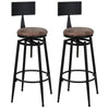 1/2X Bar Stools Velvet Breakfast Chair Kitchen High Counter Stool Pub Restaurant