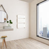 Bathroom Radiator Heated Flat Panel Straight White Black Anthracite Chrome