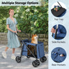 Folding Pet Stroller Dog Cat Stroller Portable Travel Pet Cart for S/M Size Pet