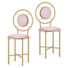 Vanity Stool Chair Gold Glam Dressing Room Make-up Padded Stool Bedroom Bathroom