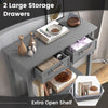 Modern Console Table 2 Drawer w/Shelf Dressing Table Hallway Hall Desk Furniture