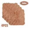 4x FAUX FUR CUSHION COVER MONGOLIAN WARM SOFT FURRY PILLOW SOFA CUSHION COVER