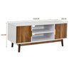 TV Stand for TVs up to 50’’ Entertainment Center Media Console Table w/ 2 Doors