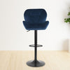 2PCS Adjustable Breakfast Bar Stools Velvet Chair Swivel Lift Kitchen Chair