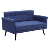 Modern 2 Seater Fabric Sofa Loveseat Couch Settee Armchair Tub Chair Grey Blue